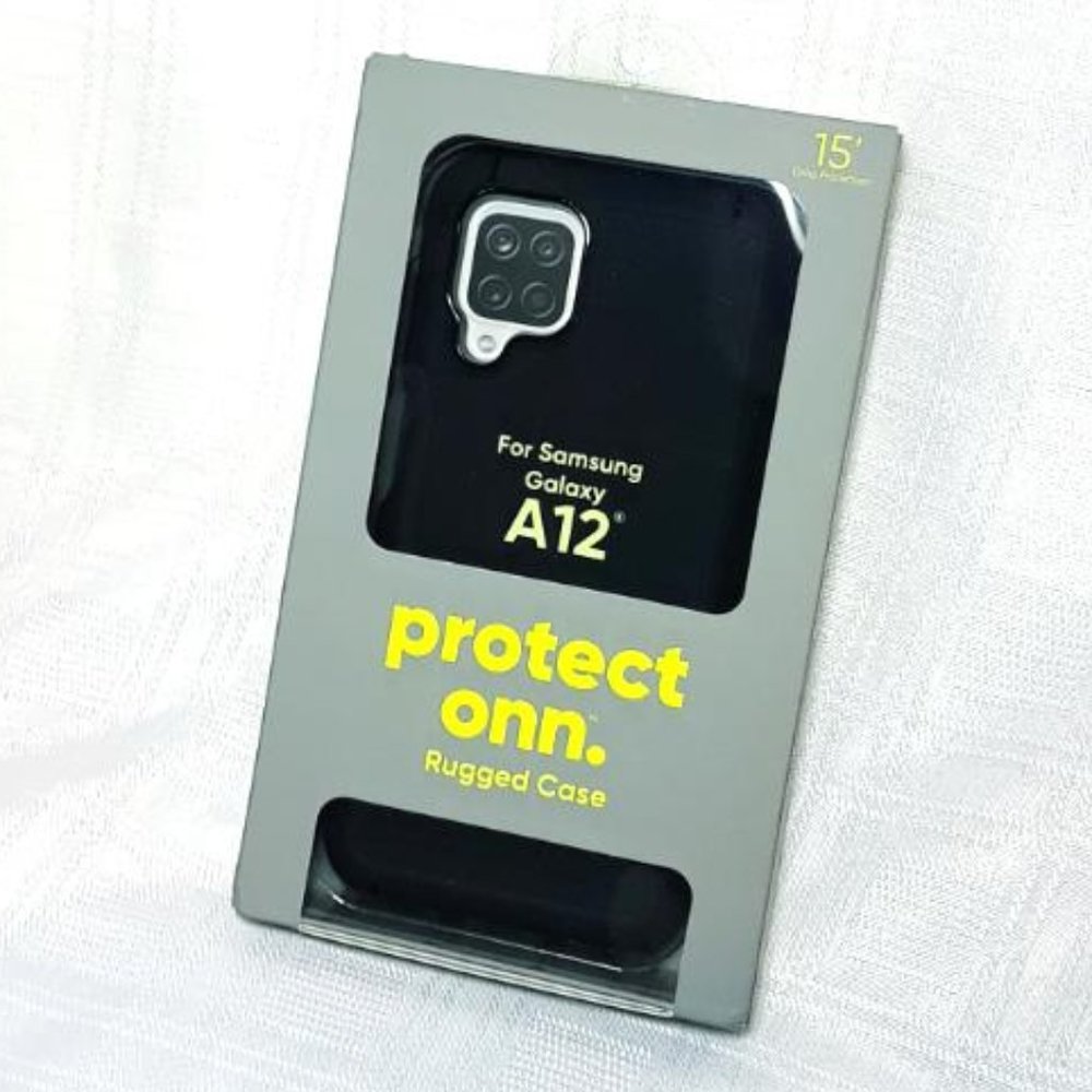 NWT Onn Phone Case Samsung Galaxy A12 Durable Phone Case Heavy Duty Rugged Black
